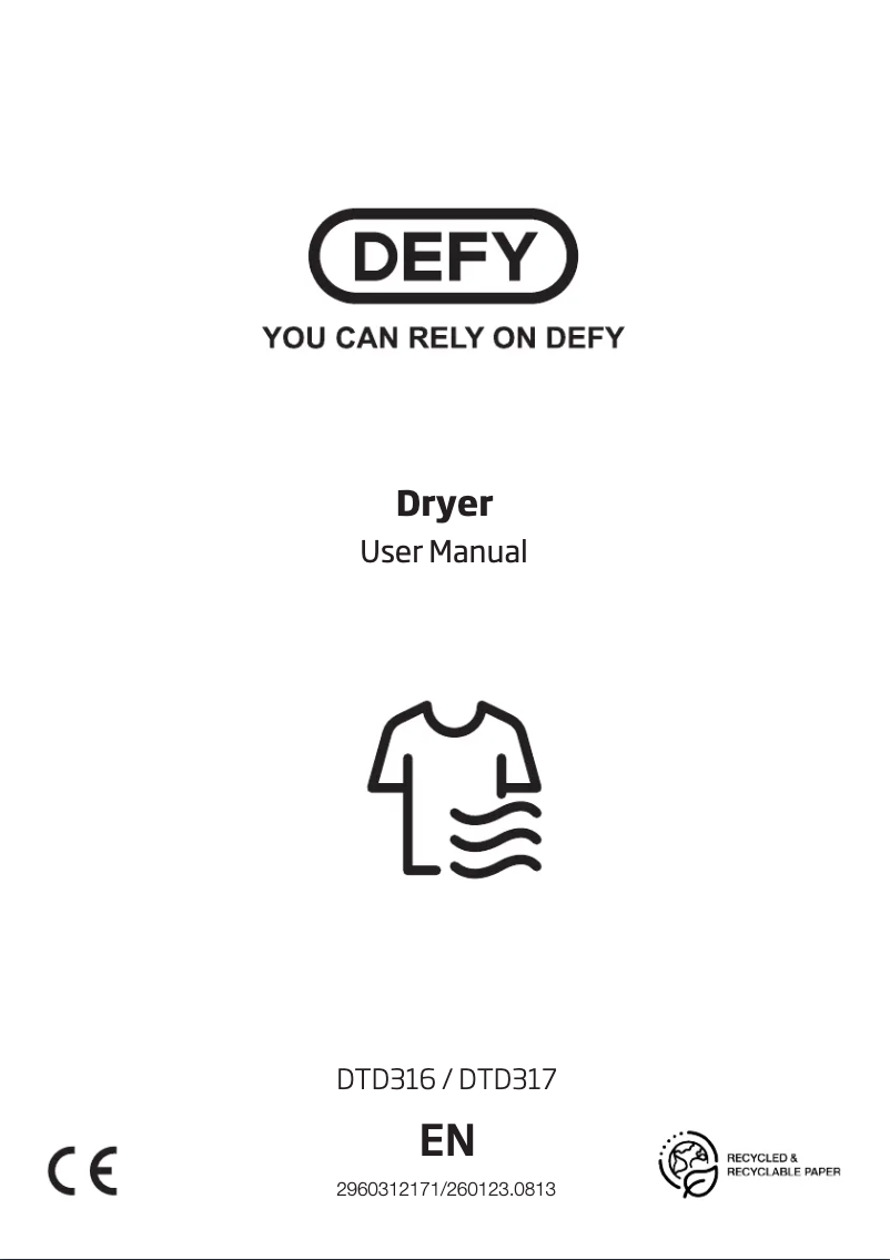 Image de la première page du manuel de l'appareil DTD316