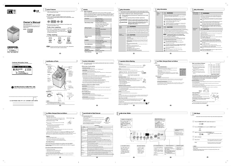 Página 1 del manual Manual de usuario LG T70CPD22N