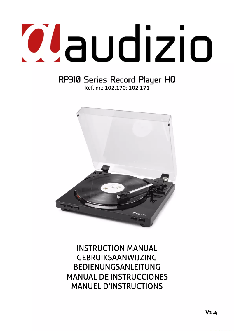 Page n°1 - Manuel utilisateur Audizio RP310S