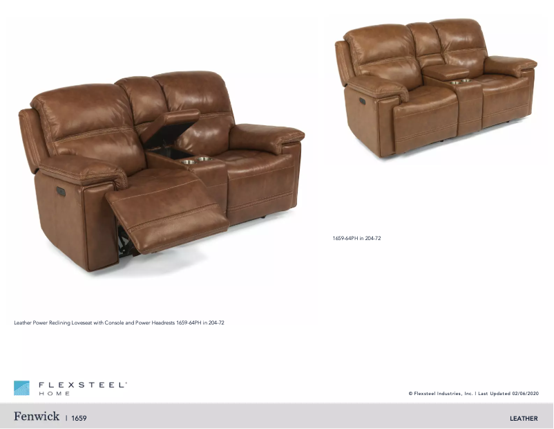 Page n°1 - Manuel utilisateur Flexsteel Fenwick 1659-64PH