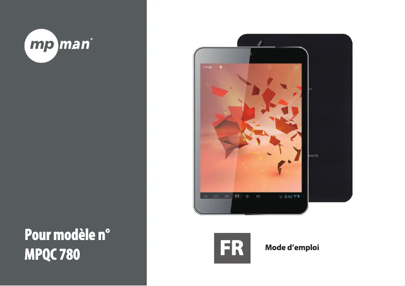 Page n°1 - Manuel utilisateur Mpman MPQC 783