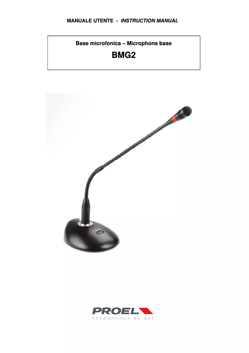 Image de la première page du manuel de l'appareil BMG2
