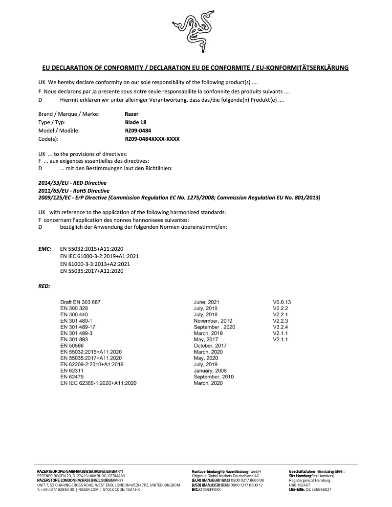 Page n°1 - Manuel utilisateur Razer Tomahawk Mini-ITX Case