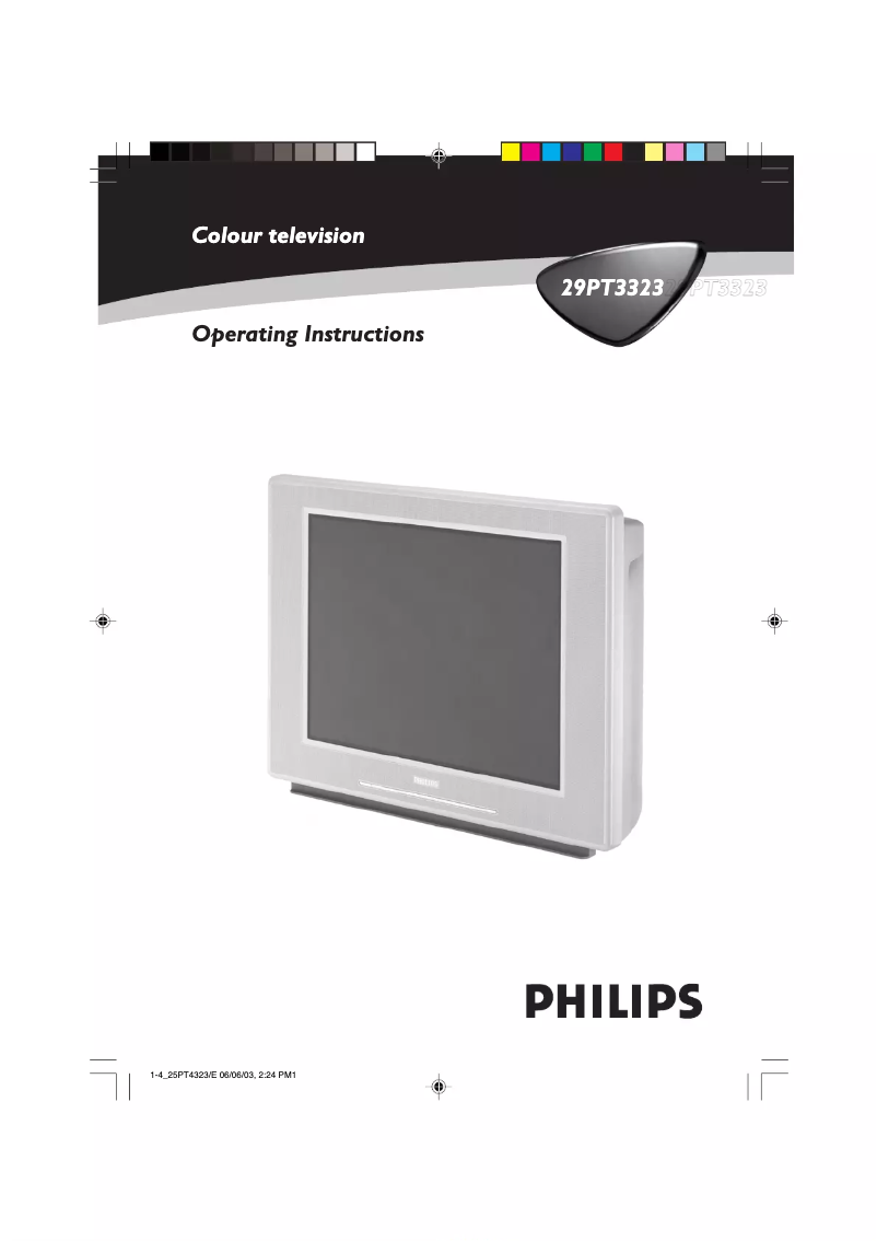 Page 1 de la notice Manuel utilisateur Philips 29PT3323