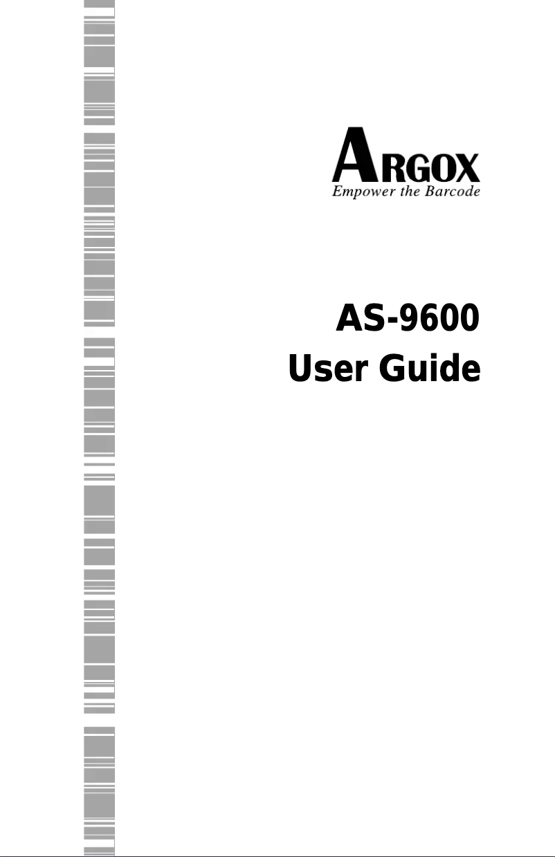 Image de la première page du manuel de l'appareil AS-9600