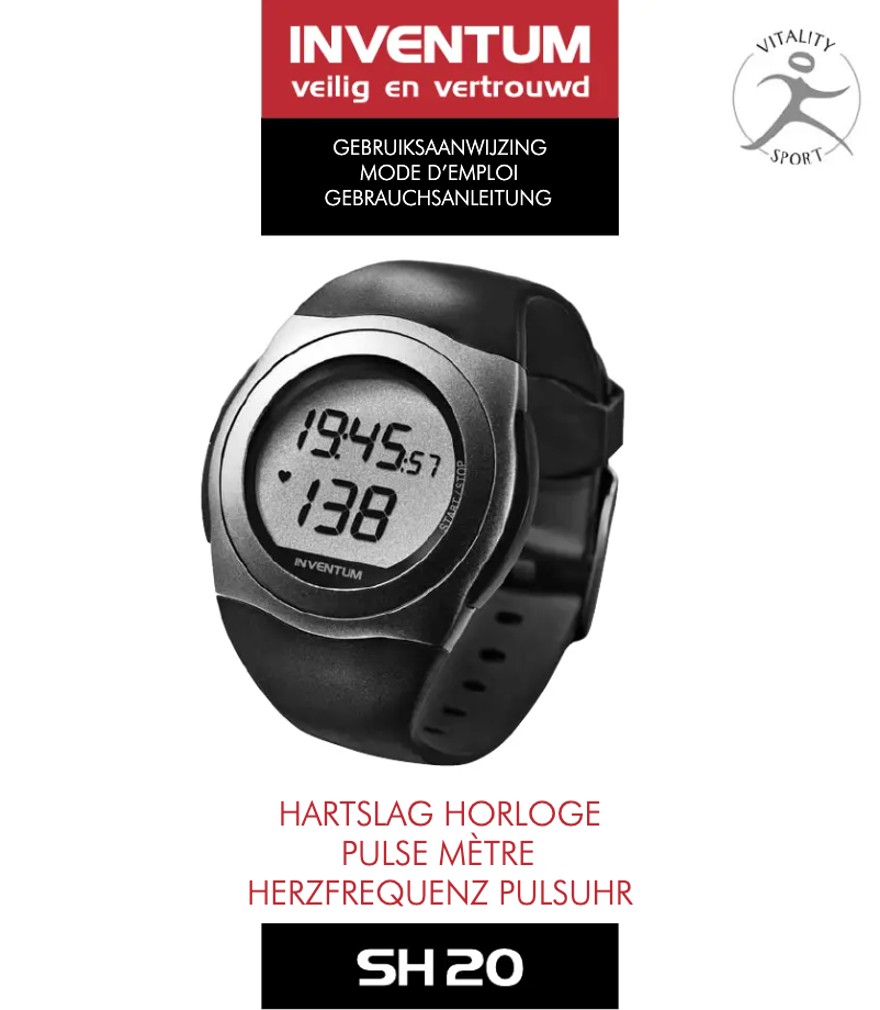 Image de la première page du manuel de l'appareil SH20