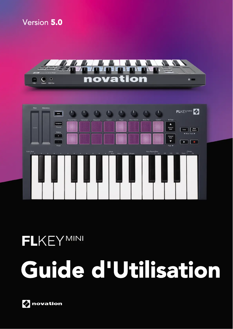 Page n°1 - Manuel utilisateur Novation FLkey Mini