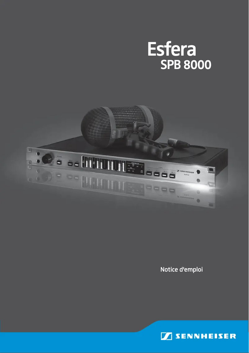 Page 1 de la notice Manuel utilisateur Sennheiser Esefra SPB 8000