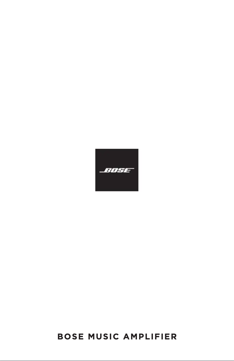 Page 1 de la notice Manuel utilisateur Bose Music Amplifier