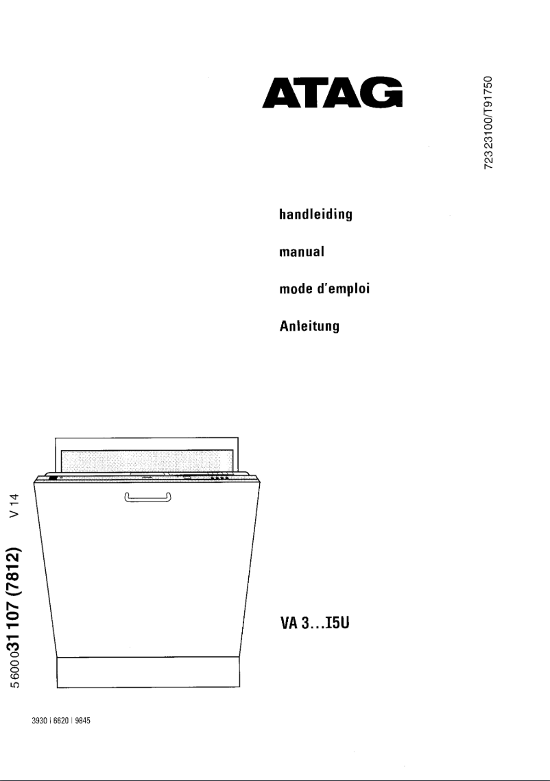 Page 1 de la notice Manuel utilisateur Atag VA303I5U