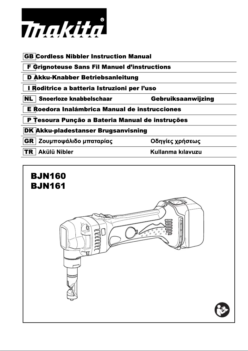 Page 1 de la notice Manuel utilisateur Makita BJN160RFJ