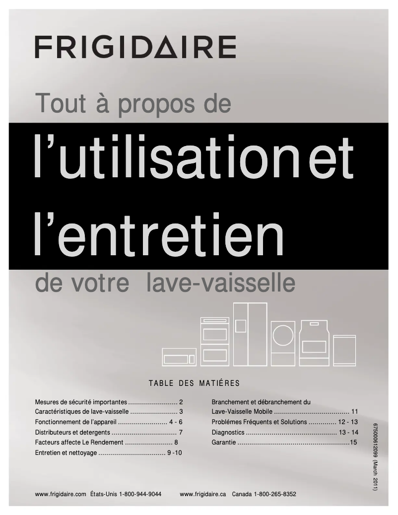 Image de la première page du manuel de l'appareil FFPD1821MB