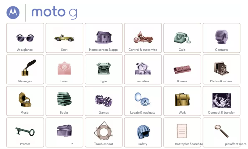 Page 1 de la notice Manuel utilisateur Motorola Moto G XT1068