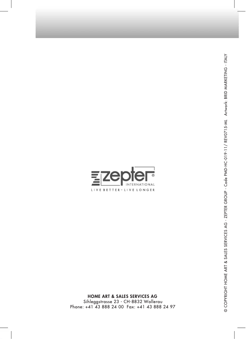 Page 1 de la notice Manuel utilisateur Zepter EdelWasser PWC-670-BLACK