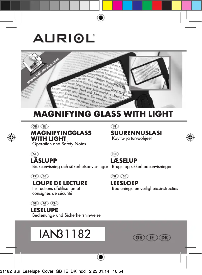 Página 1 del manual Manual de usuario Auriol IAN 31182