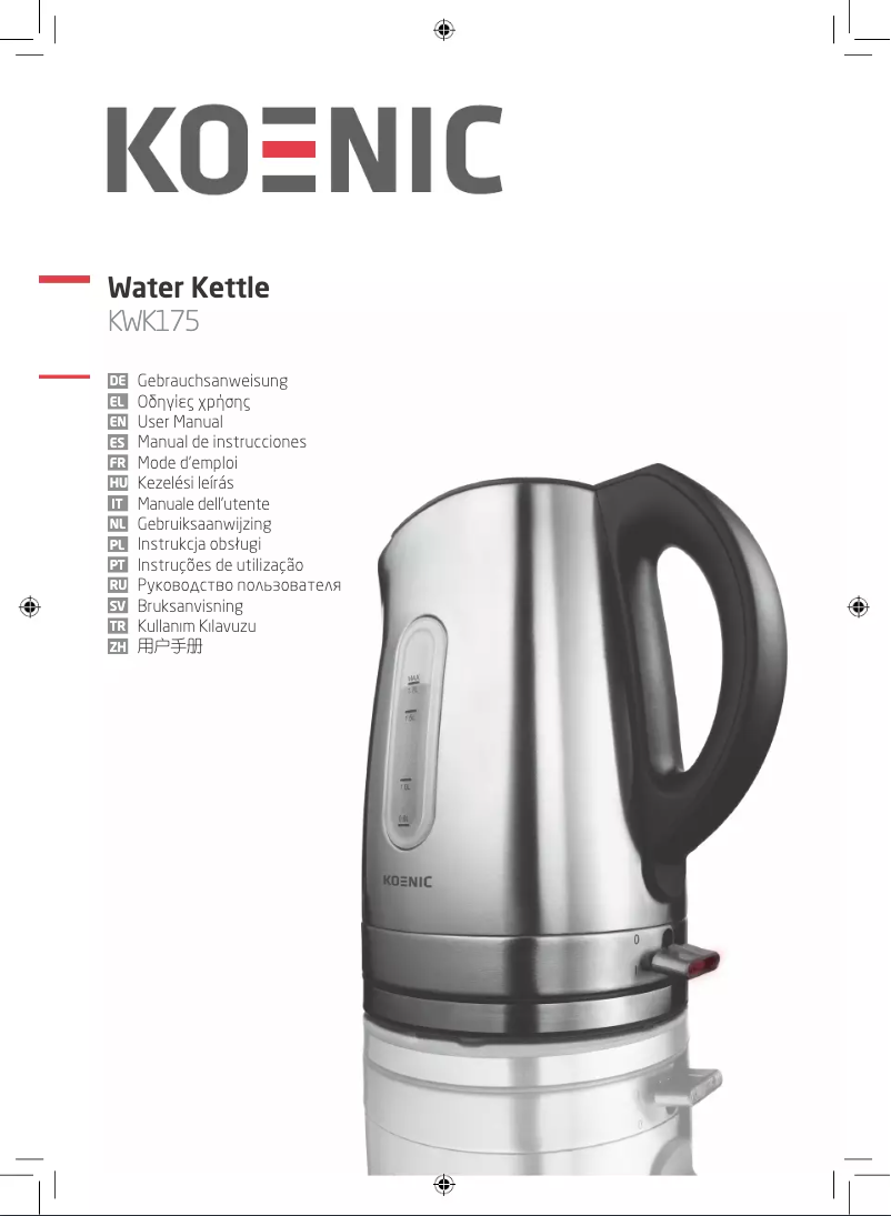 Page 1 de la notice Manuel utilisateur Koenic KWK175