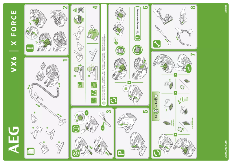 Page 1 de la notice Manuel utilisateur AEG VX6-2-CB-P
