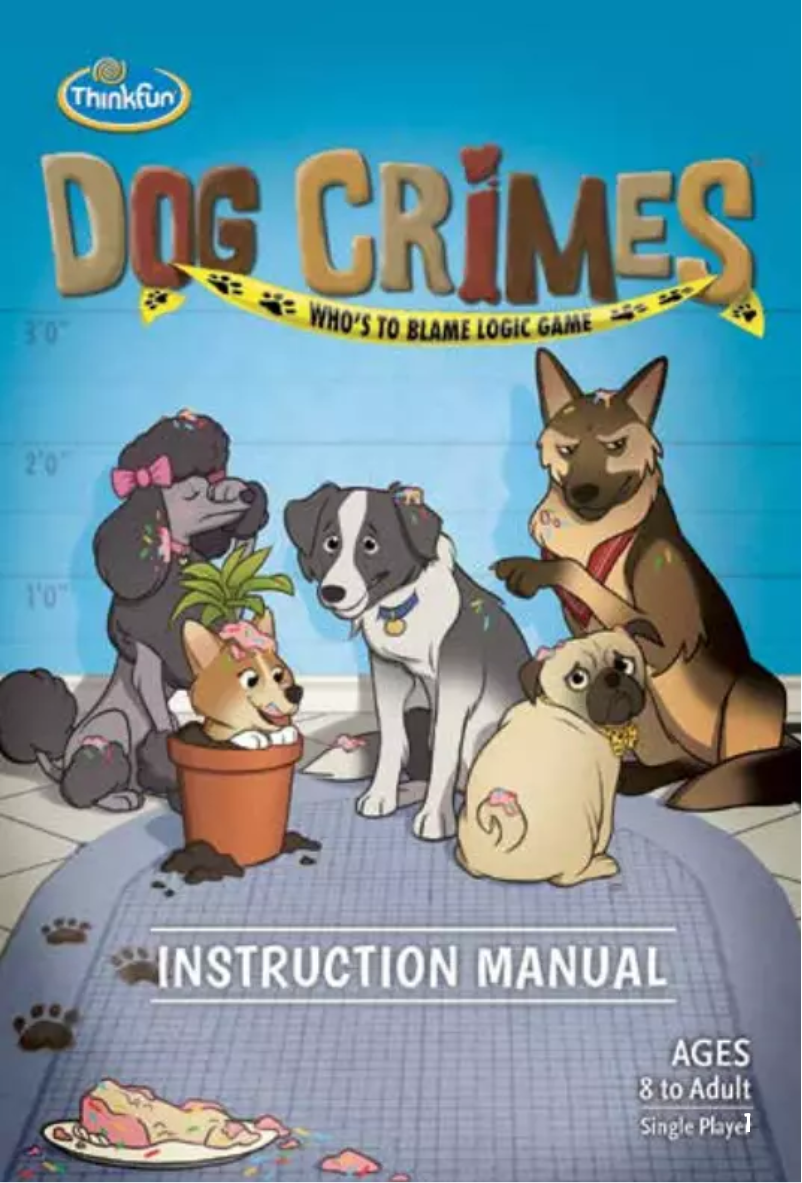 Page n°1 - Manuel utilisateur ThinkFun Dog Crimes