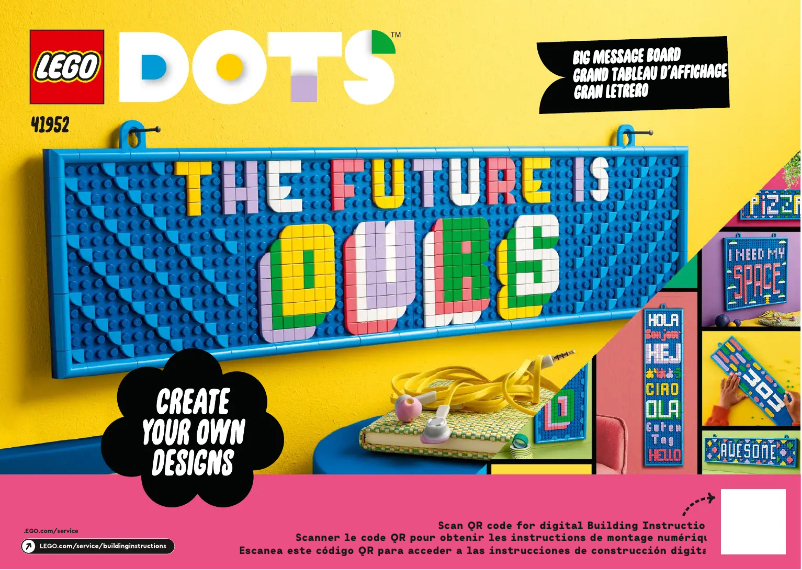 Page 1 de la notice Manuel utilisateur Lego DOTS 41952