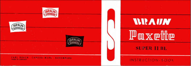 Page 1 de la notice Manuel utilisateur Braun Paxette Super II BL