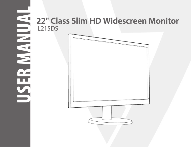 Página 1 del manual Manual de usuario V7 L215DS-2E