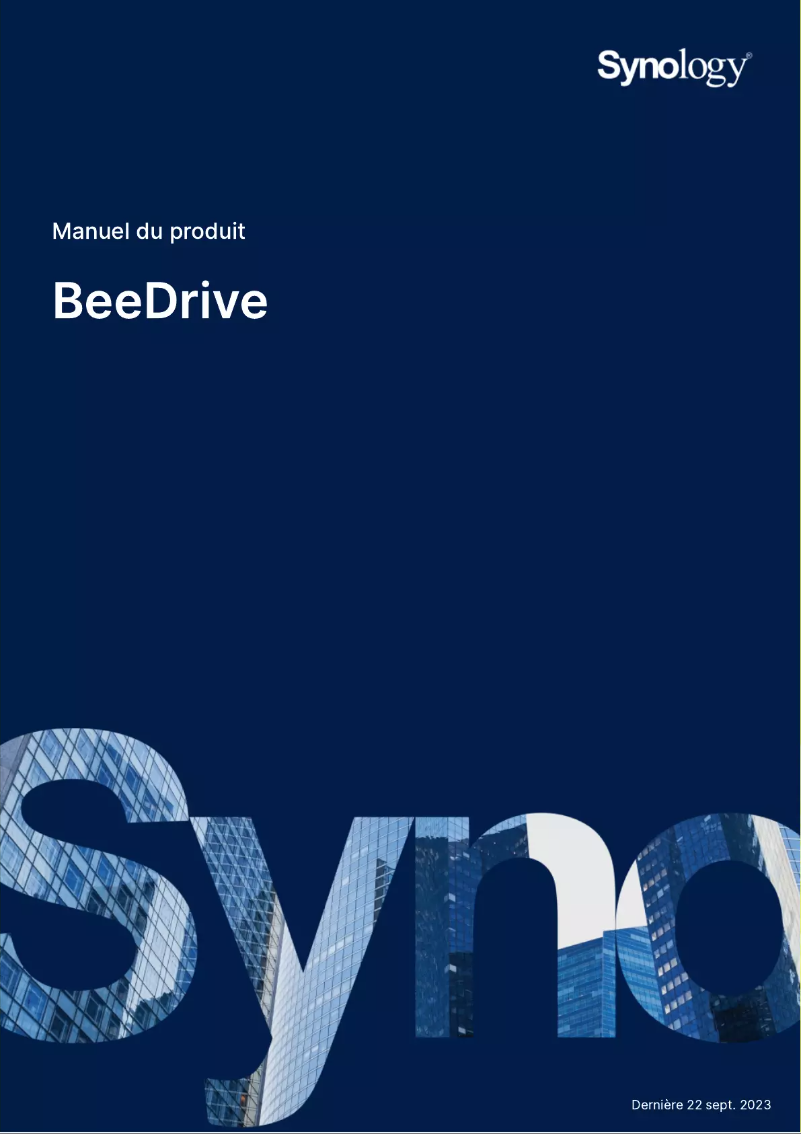 Image de la première page du manuel de l'appareil BeeDrive BDS70-1T