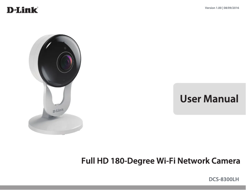 Page n°1 - Manuel utilisateur D-Link DCS-8300LH