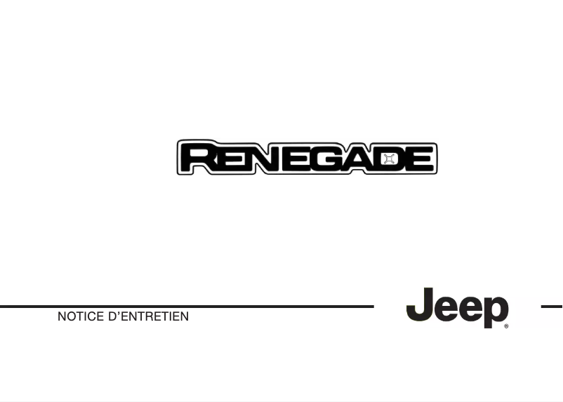 Image de la première page du manuel de l'appareil Renegade (2014)