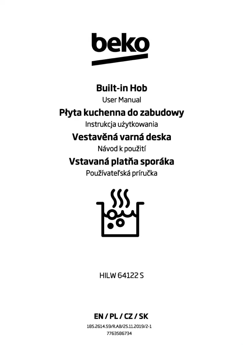 Page 1 de la notice Manuel utilisateur Beko HILW 64122 S