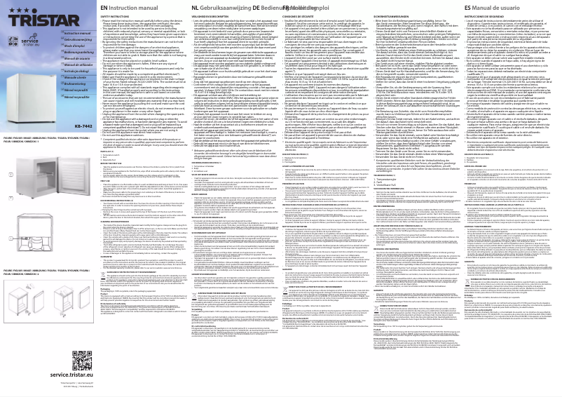 Page 1 de la notice Manuel utilisateur TriStar KB-7442