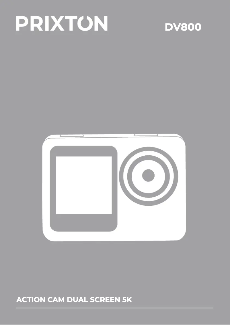 Image de la première page du manuel de l'appareil DV800