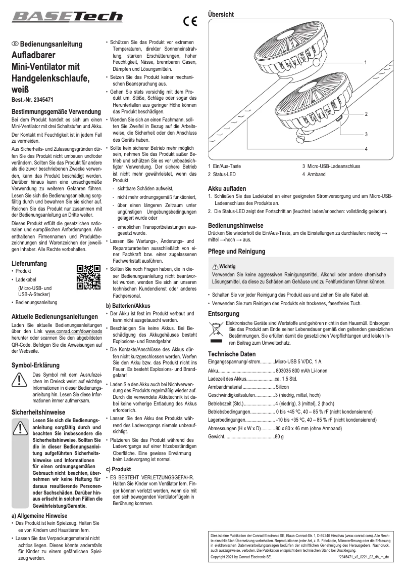 Image de la première page du manuel de l'appareil BT-2345471