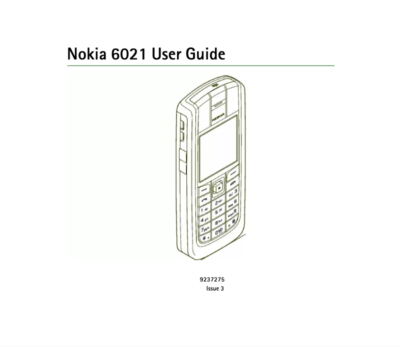 Imagen de la primera página del manual del dispositivo 6021