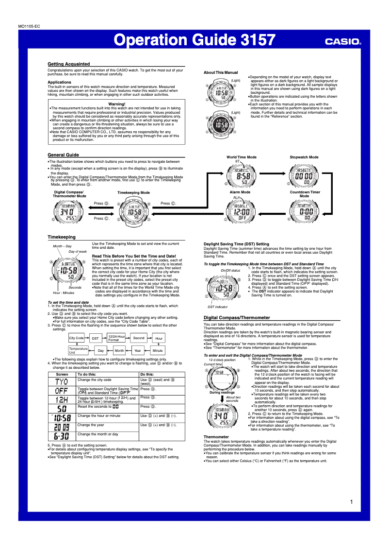 Image de la première page du manuel de l'appareil Twin Sensor SGW100-1V