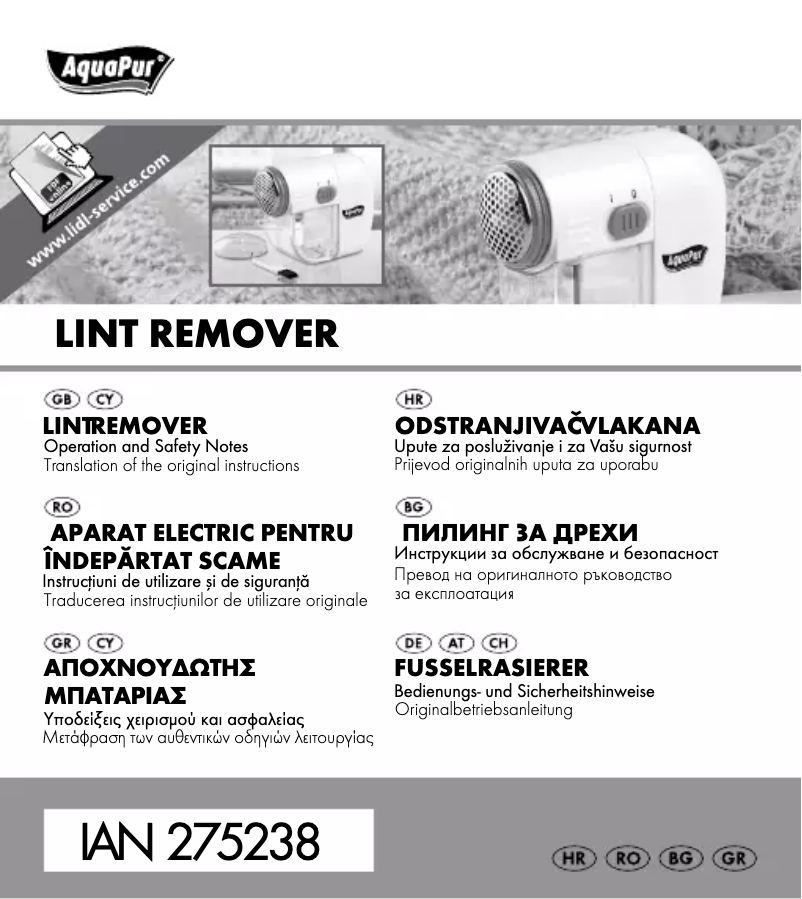 Image de la première page du manuel de l'appareil IAN 275238