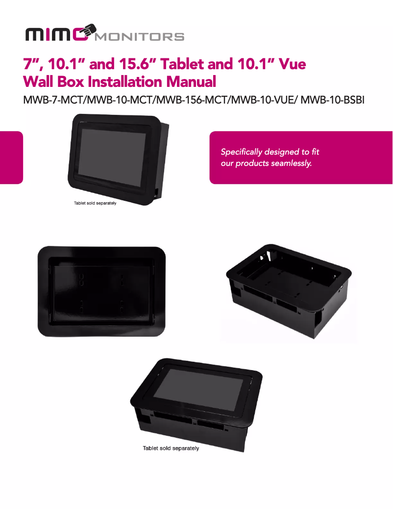 Image de la première page du manuel de l'appareil MWB-10-VUE