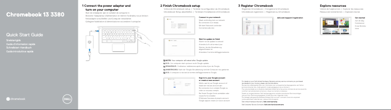 Image de la première page du manuel de l'appareil Chromebook 3380