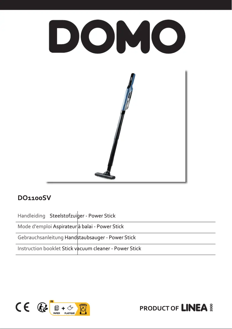 Image de la première page du manuel de l'appareil DO1100SV