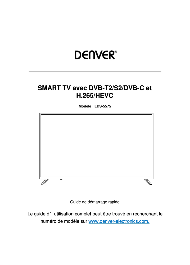 Image de la première page du manuel de l'appareil LDS-5575
