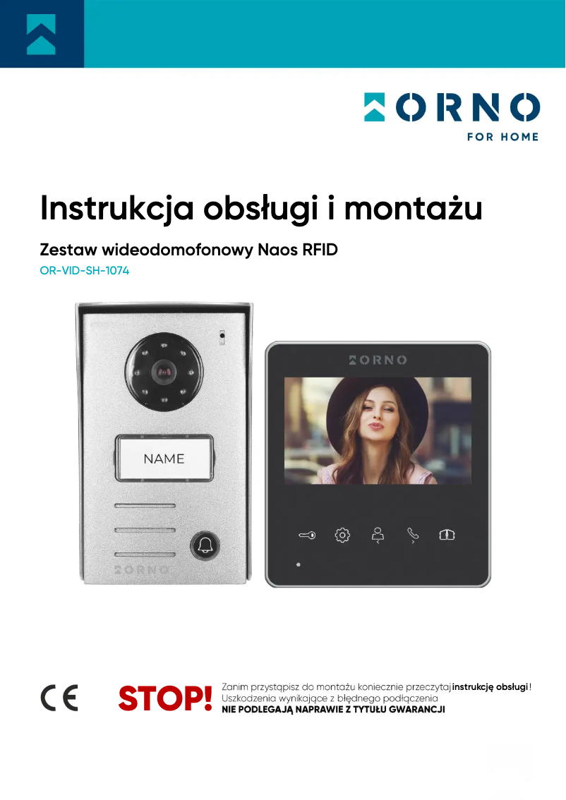 Image de la première page du manuel de l'appareil OR-VID-SH-1074MV