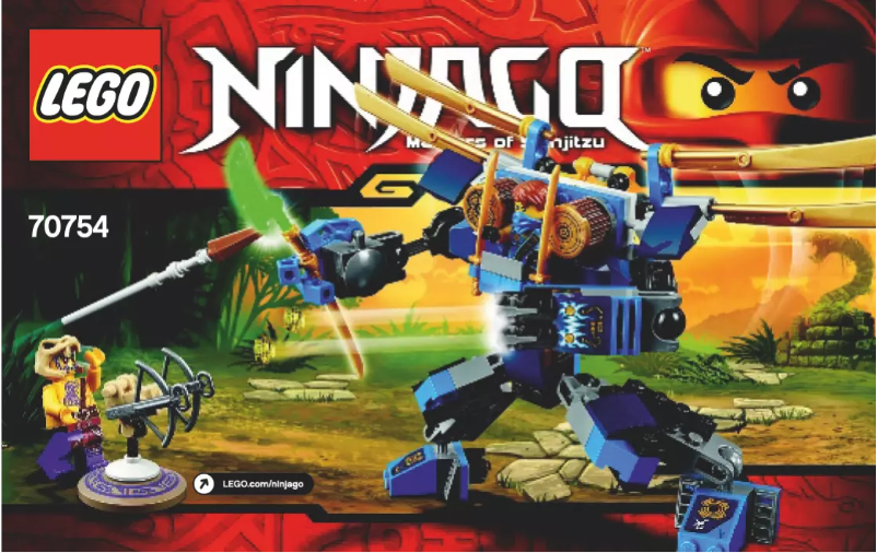 Page 1 de la notice Consignes visuelles Lego Ninjago 70754