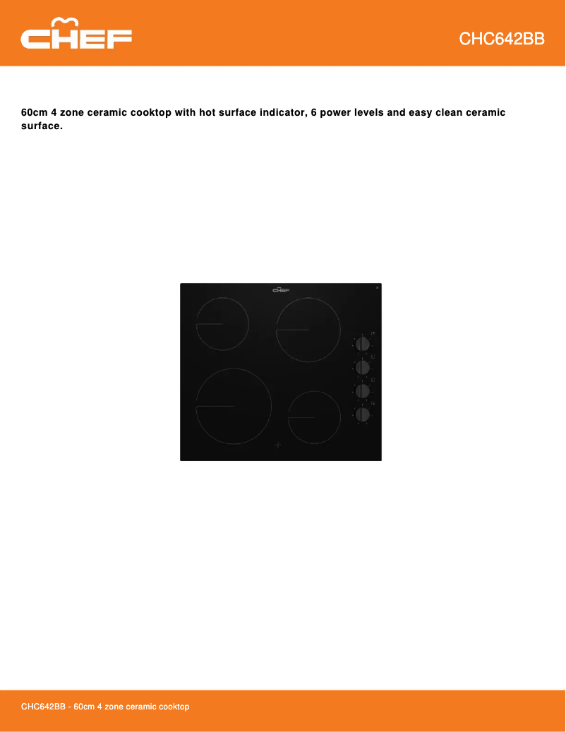Image de la première page du manuel de l'appareil CHC642BB