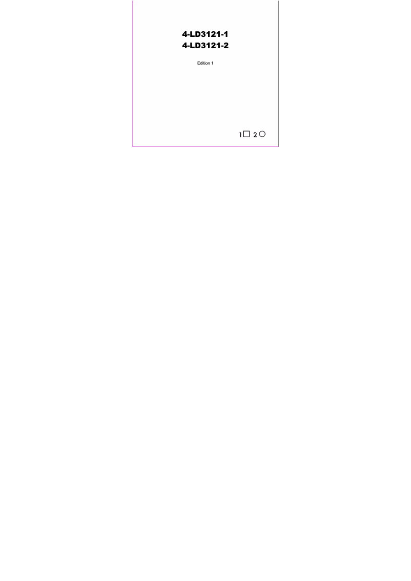 Page n°1 - Manuel utilisateur Digi-tech 4-LD3121-2