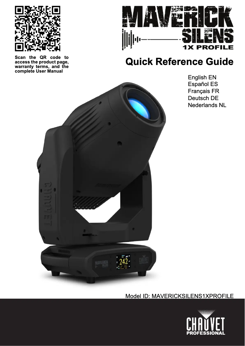Page n°1 - Manuel utilisateur Chauvet Maverick Silens 1X Profile