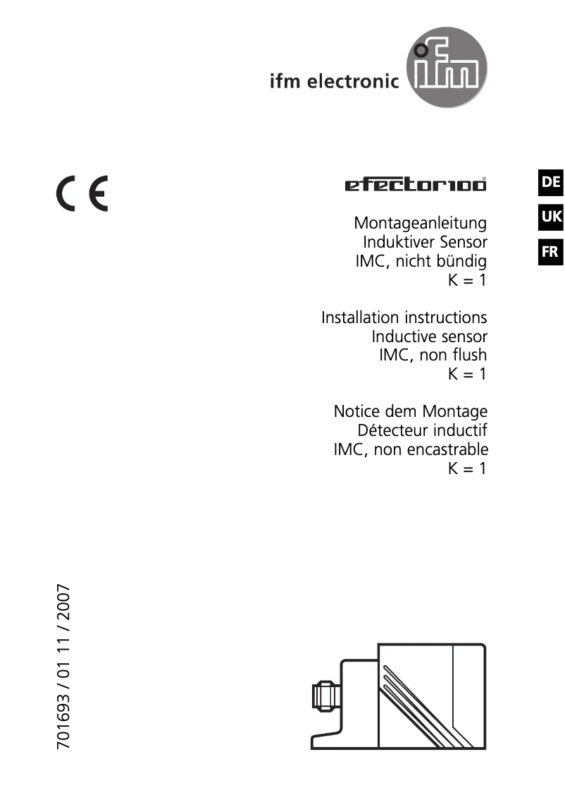 Page 1 de la notice Manuel utilisateur IFM IM5108