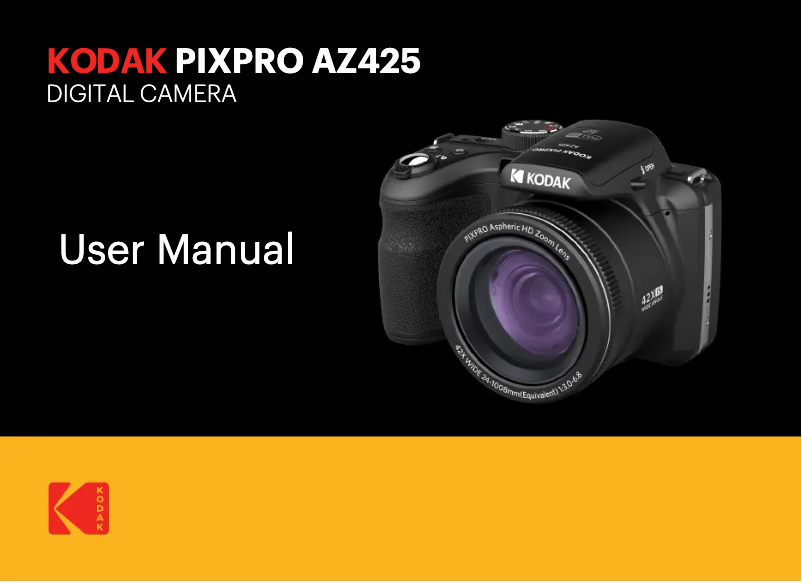 Page 1 de la notice Manuel utilisateur Kodak PixPro AZ425