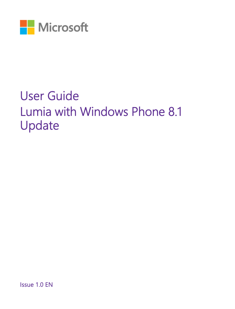 Page 1 de la notice Manuel utilisateur Microsoft Lumia 735