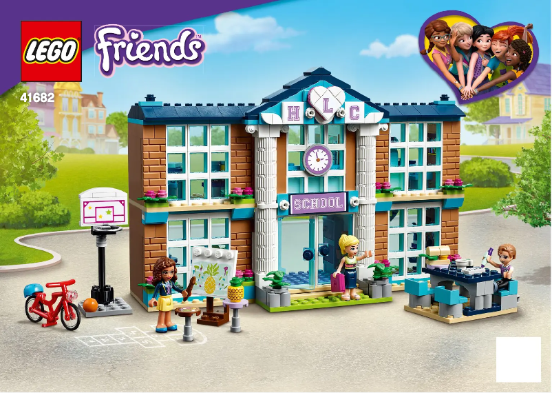 Page 1 de la notice Consignes visuelles Lego Friends 41682