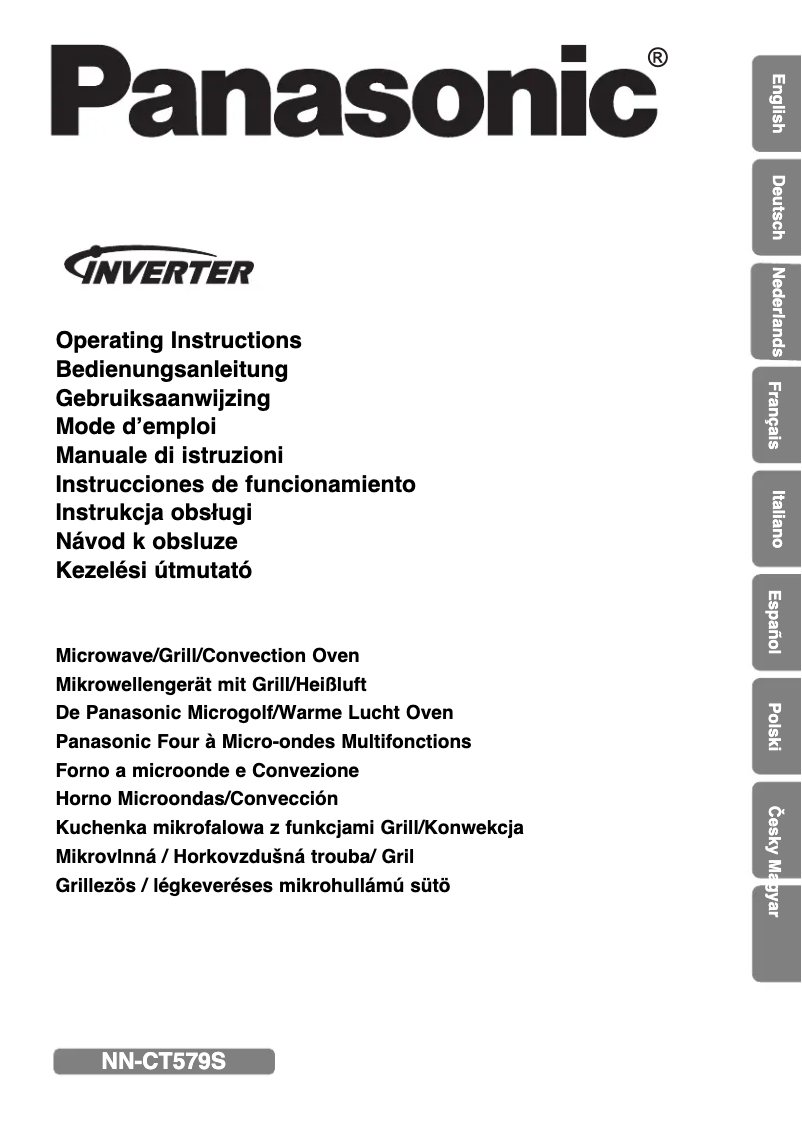Page 1 de la notice Manuel utilisateur Panasonic NN-CT579S