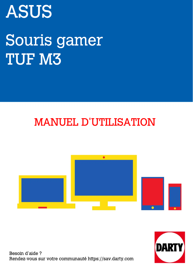 Image de la première page du manuel de l'appareil TUF Gaming M3